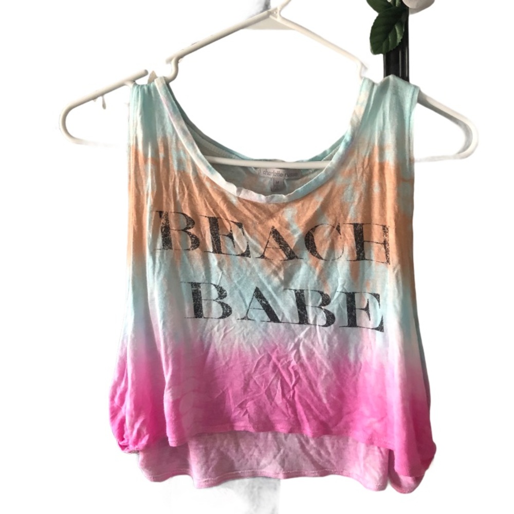 'Beach Babe' Crop Top Tank